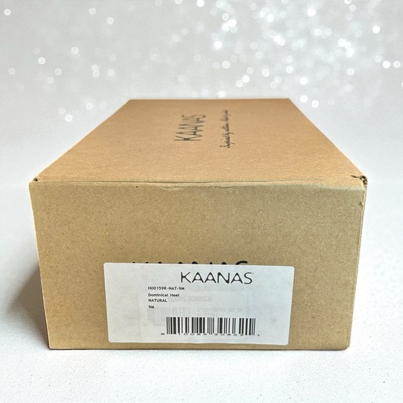 NWT Kaanas Braided Jute Accented Double Strap Slip-On Block Heeled Sandals Sz 9 - Picture 12 of 13